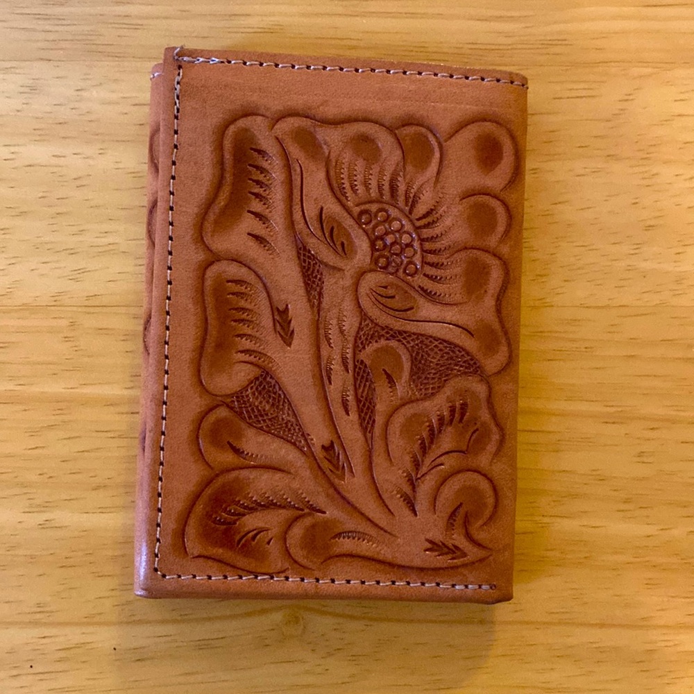 Hand Tooled Leather Wallet
